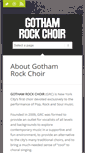 Mobile Screenshot of gothamrockchoir.com